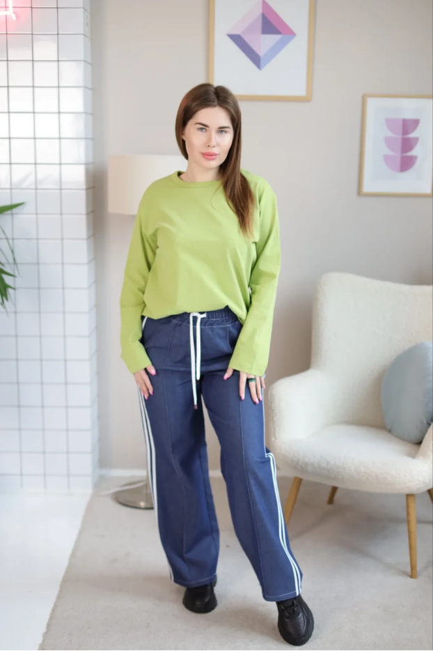 Лонгслів жіночий 52-54 салатовий (470М) - фото 6