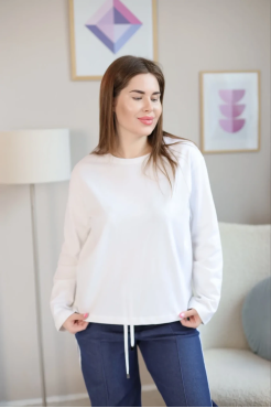 Лонгслів жіночий 52-54 білий (470Мw) - фото 1