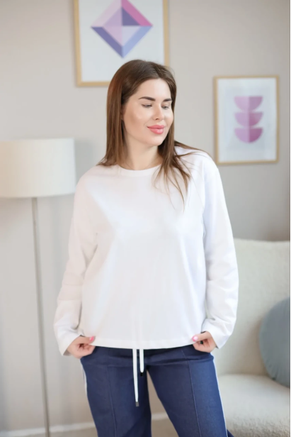 Лонгслив женский 50-52 белый (470Sw)