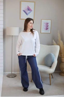 Лонгслів жіночий 46-50 білий (470ХSw) - фото 4